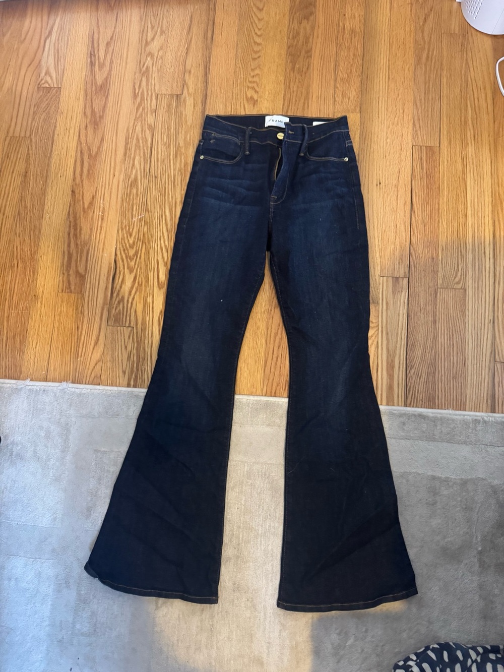 Frame Denim Dark Blue Flare Jeans
